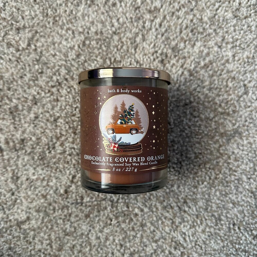 NEW b&bw chocolate covered orange candle 🍊